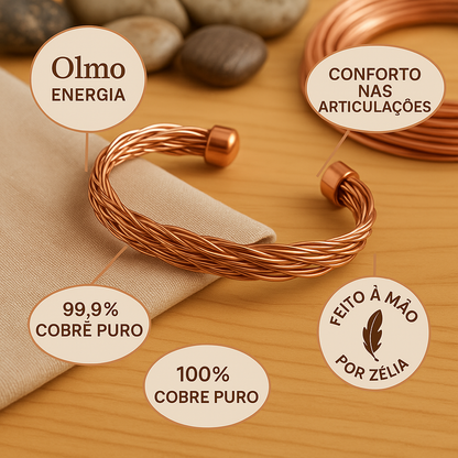 Zélia Cobre Bracelete Olmo