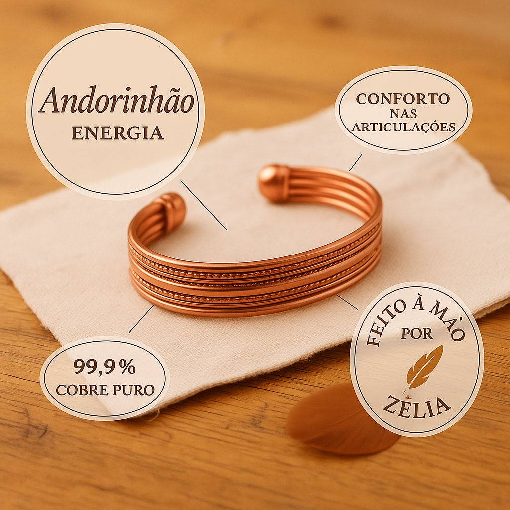 Zélia Cobre Pulseira Andorinhão