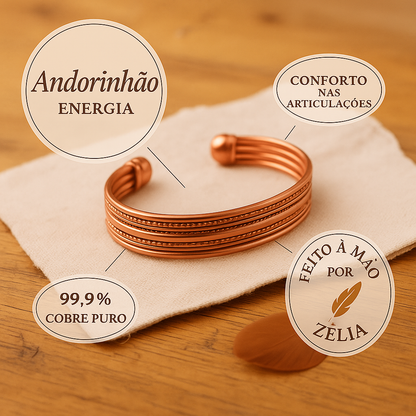 Zélia Cobre Pulseira Andorinhão