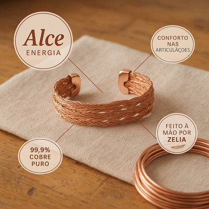 Zélia Cobre Pulseira Alce