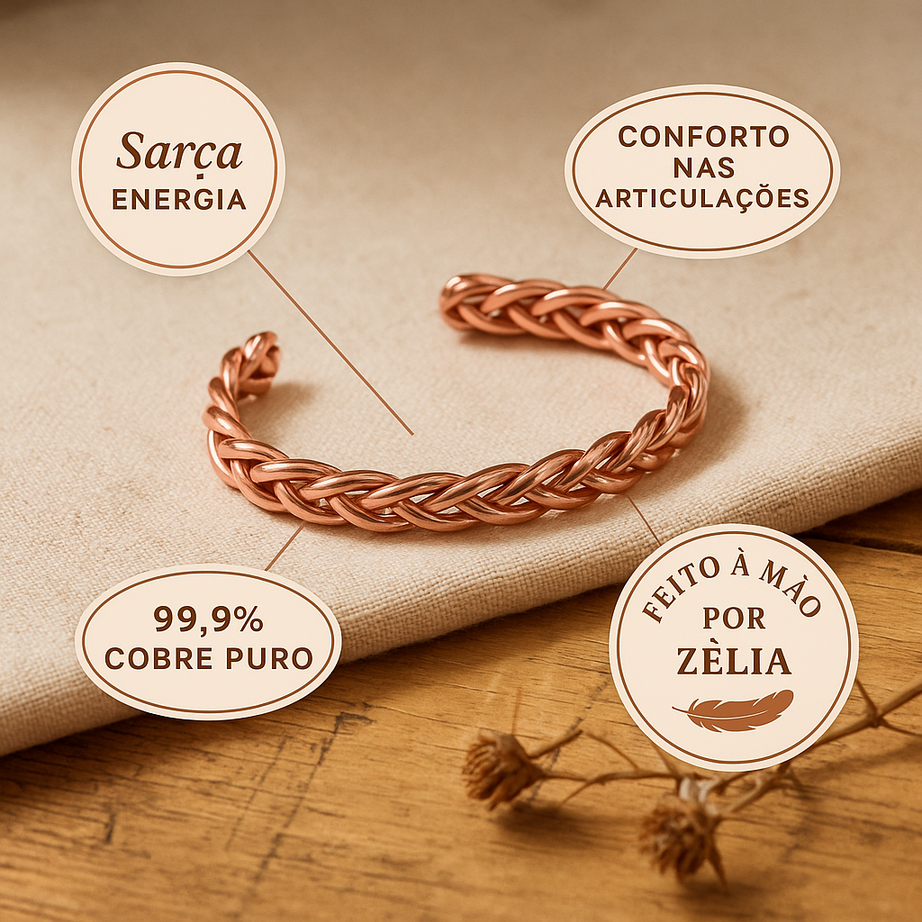 Zélia Cobre Pulseira Sarça
