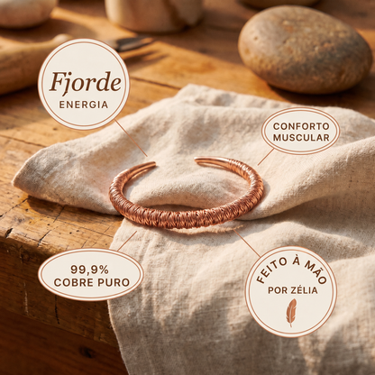 Zélia Cobre Bracelete Fiorde