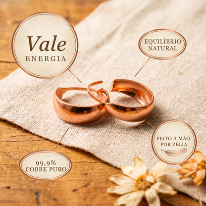 Zélia Cobre Brincos Vale