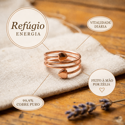 Zélia Cobre Anel Refúgio