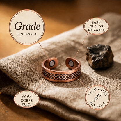 Zélia Cobre Anel Grade