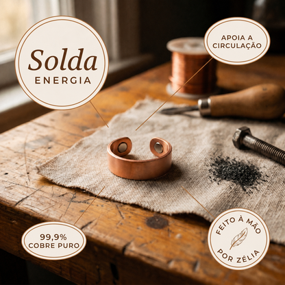 Zélia Cobre Anel Solda