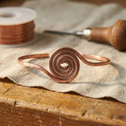 Zélia Cobre Tornozeleira Espiral
