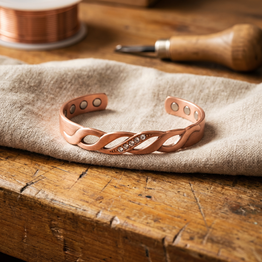 Zélia Cobre Pulseira Veio