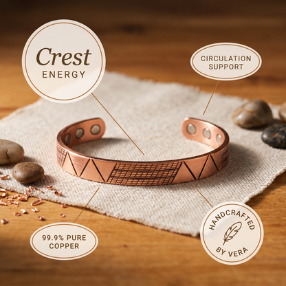 Zélia Cobre Pulseira Crista